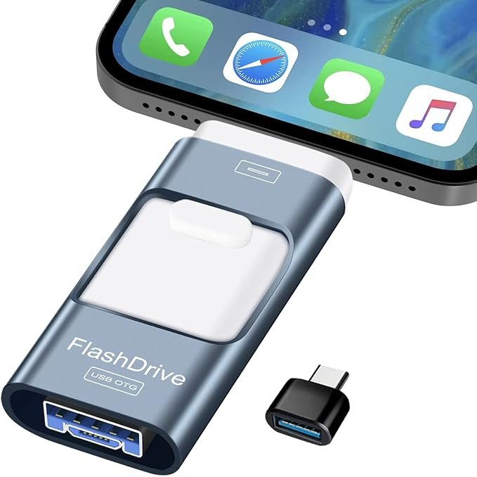 61L8FusMnmL._AC_SX679_ ZARMST 256GB USB Stick für Phone, 4-in-1