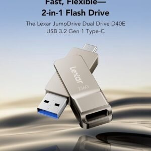 Lexar D40E 256GB Dual Drive USB 3.2 Gen 1 Type-C Jump Drive