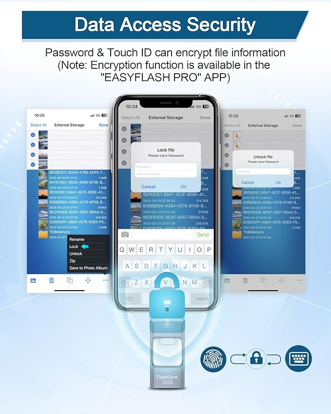 71pViofflzL._AC_SX679_ ZARMST 256GB USB Stick für Phone, 4-in-1 - Gambar 2